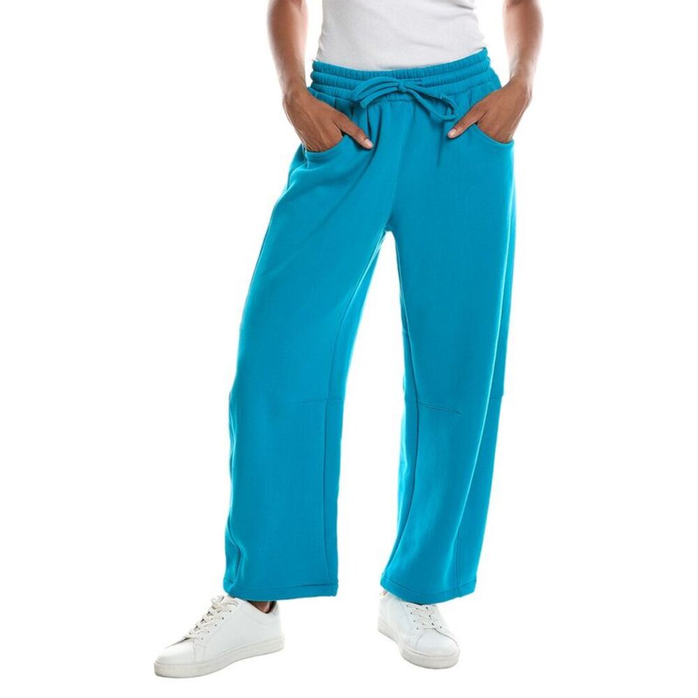 Knit Riot Womens  Harbor Barrel Leg Sweatpant, Blue